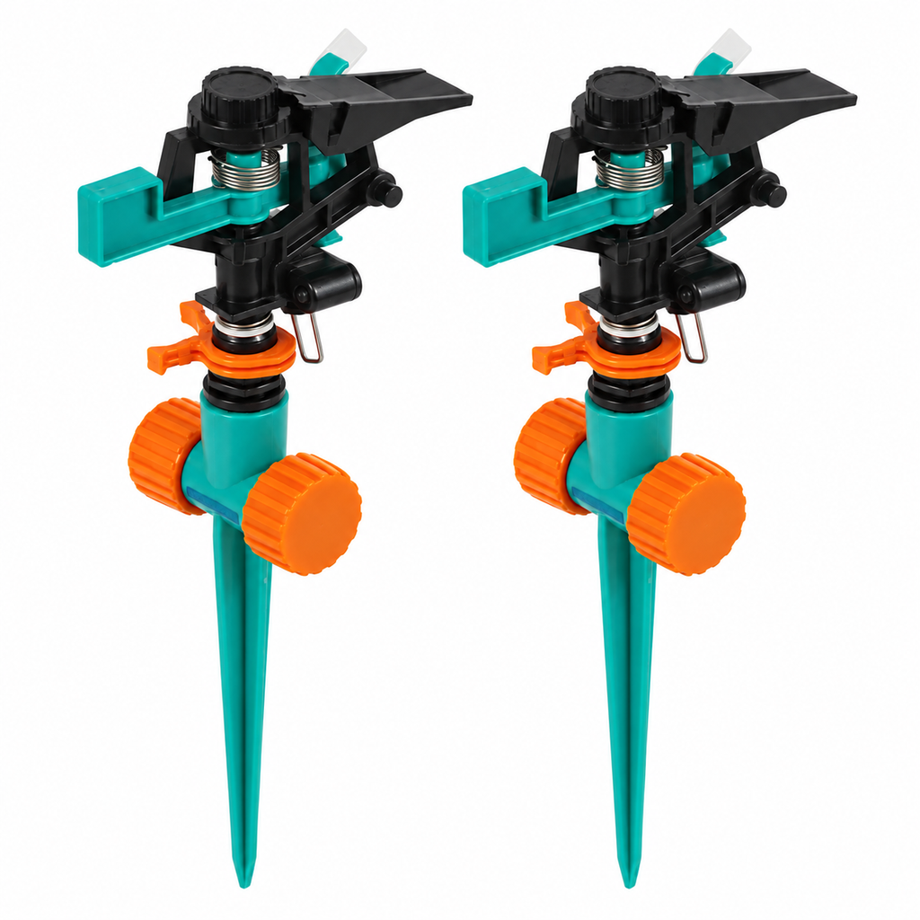 Aspersor Irrigador de Impulso 360° para Jardim e Gramado