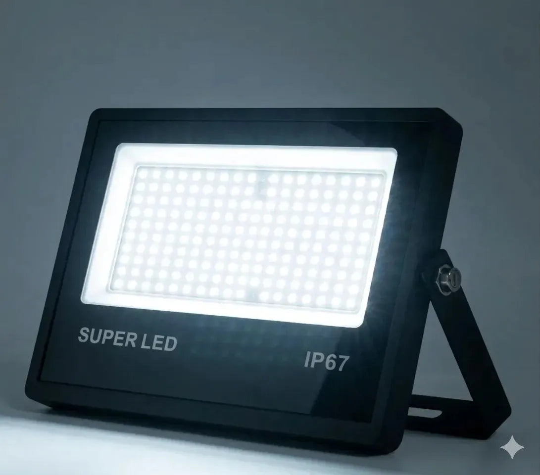 Refletor LED 300W Super LED IP67 – Luz Branca Fria 6500K | Oferta Especial Enquanto Durar o Estoque