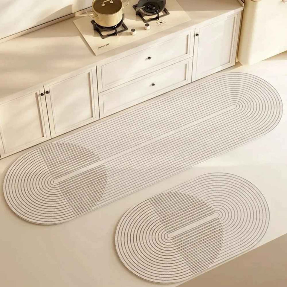 Tapete Absorvente Antiderrapante para Cozinha - Swan Kitchen