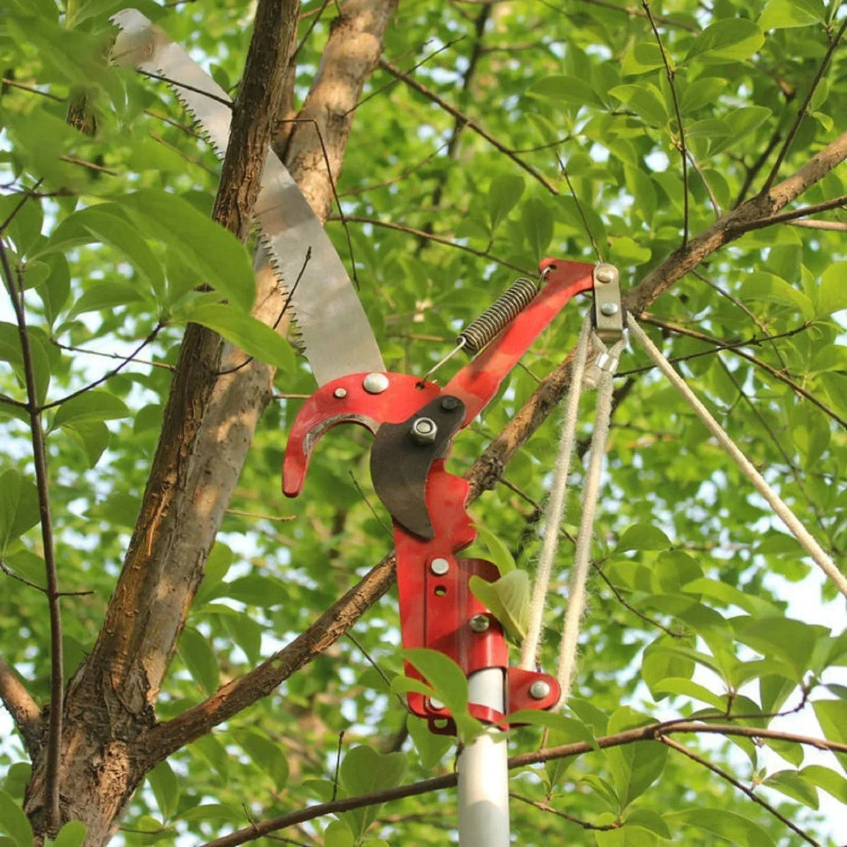 Podador 2 em 1 Profissional com Serra e Tesoura para Galhos Altos