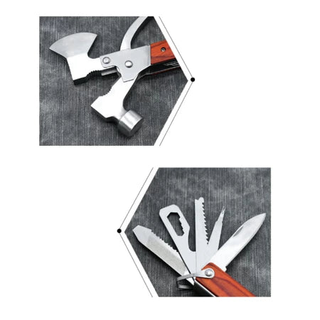 Kit Martelo Multifuncional Portátil 17 em 1 – Ferramenta Completa para Casa, Oficina e Reparos