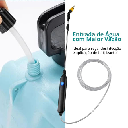 Pulverizador Elétrico 5L - Costal Lateral com Bomba para Jardinagem e Agricultura
