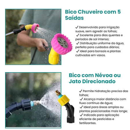 Pulverizador Elétrico 5L - Costal Lateral com Bomba para Jardinagem e Agricultura