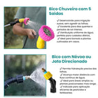 Pulverizador Elétrico 5L - Costal Lateral com Bomba para Jardinagem e Agricultura