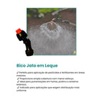 Pulverizador Elétrico 5L - Costal Lateral com Bomba para Jardinagem e Agricultura