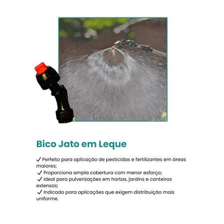 Pulverizador Elétrico 5L - Costal Lateral com Bomba para Jardinagem e Agricultura