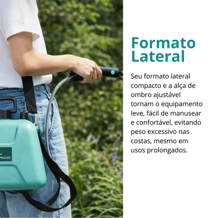 Pulverizador Elétrico 5L - Costal Lateral com Bomba para Jardinagem e Agricultura